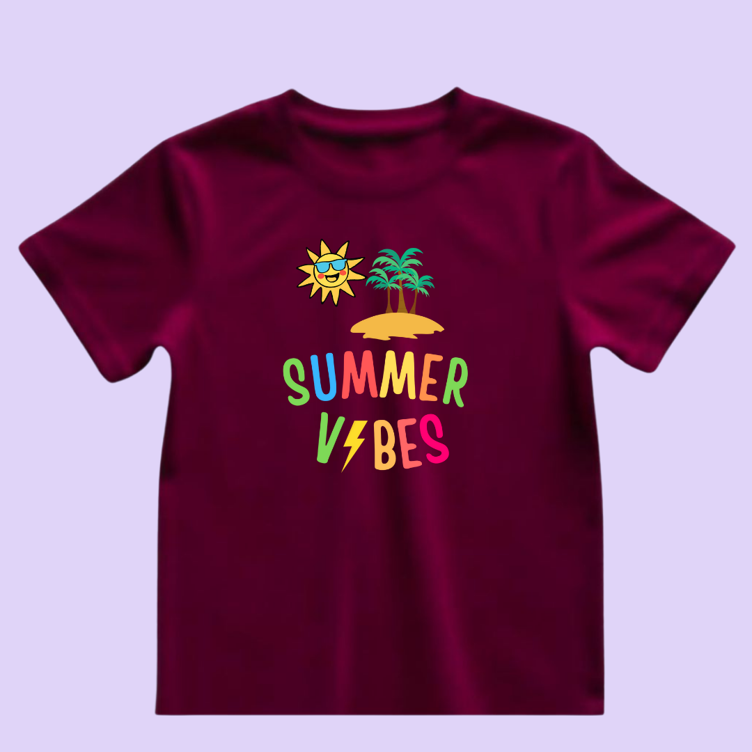 Summer Vibes unisex kids tshirt