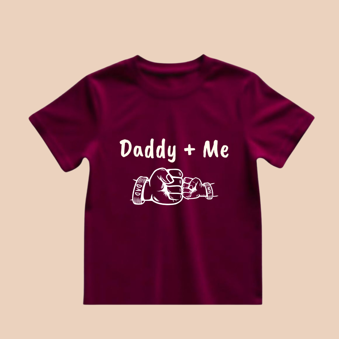 daddy + me kids tshirt