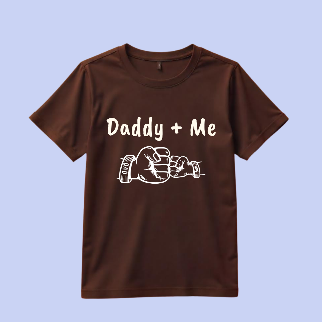 daddy + me kids tshirt