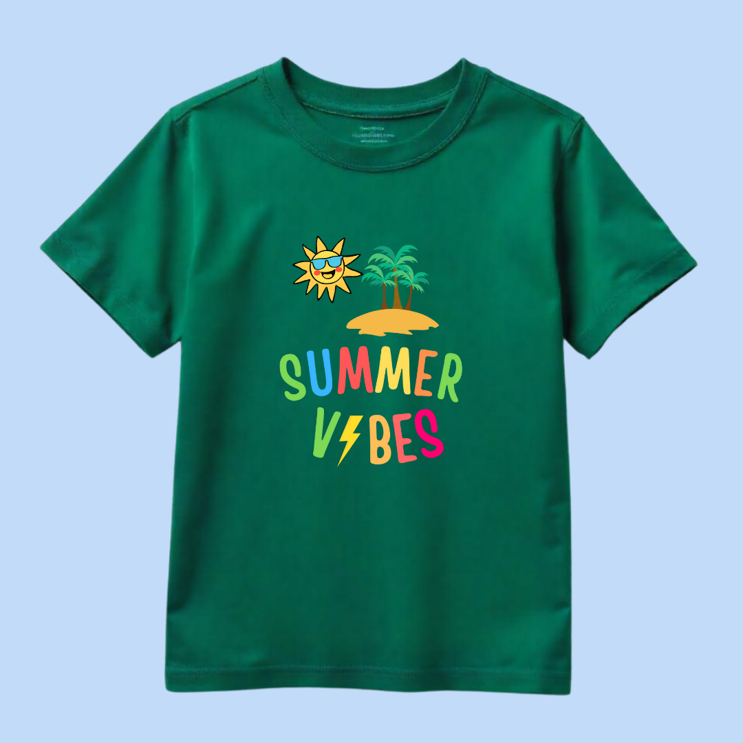 Summer Vibes unisex kids tshirt