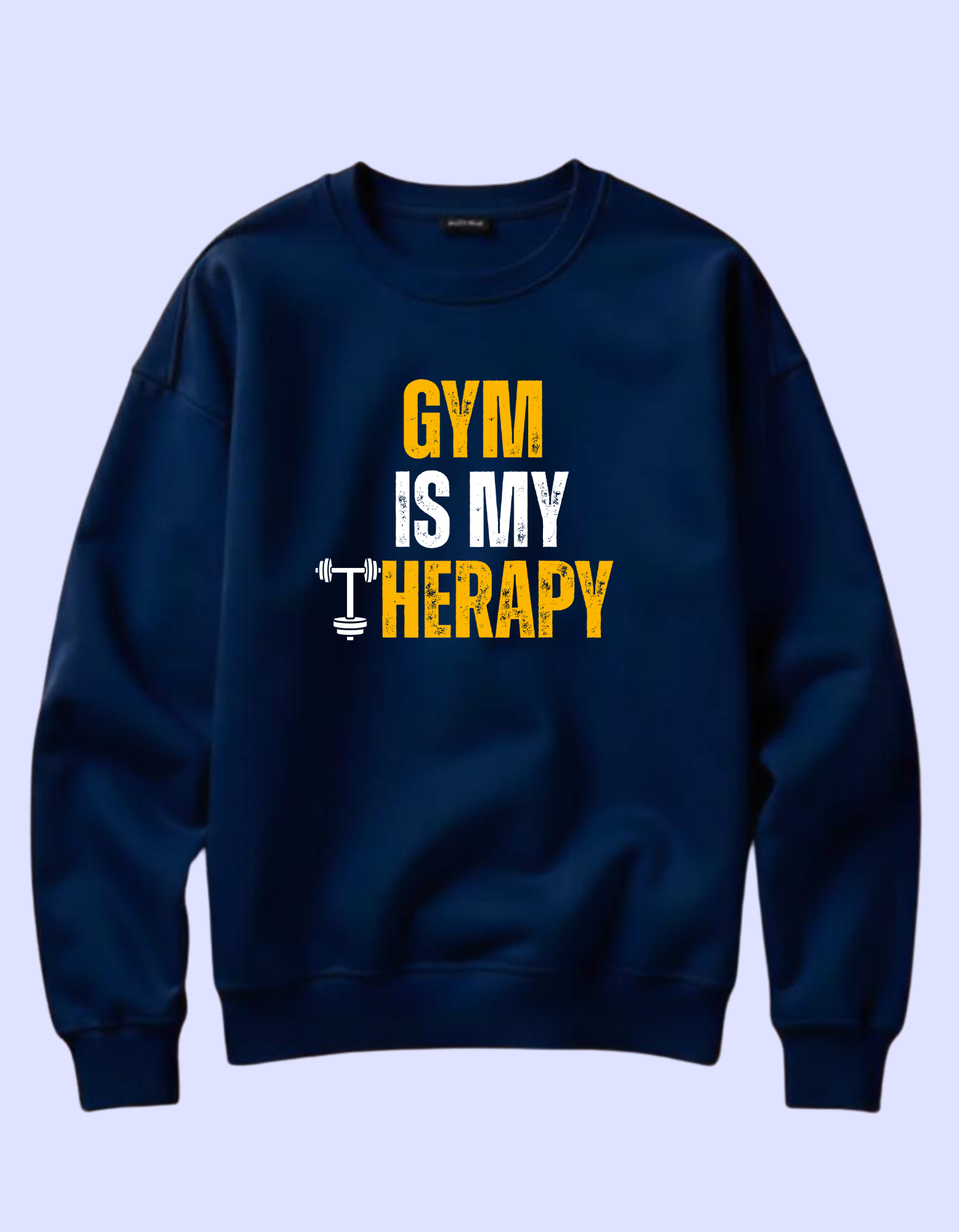 Gym is my therapy mens sweatshirt