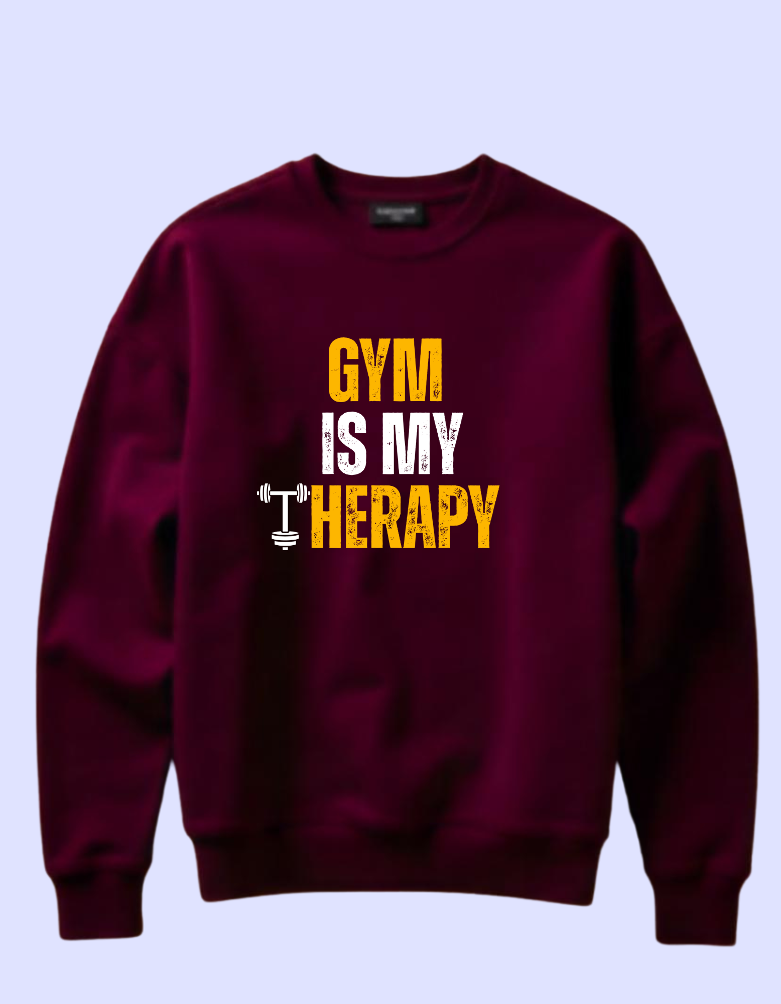 Gym is my therapy mens sweatshirt