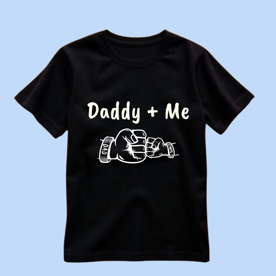 daddy + me kids tshirt