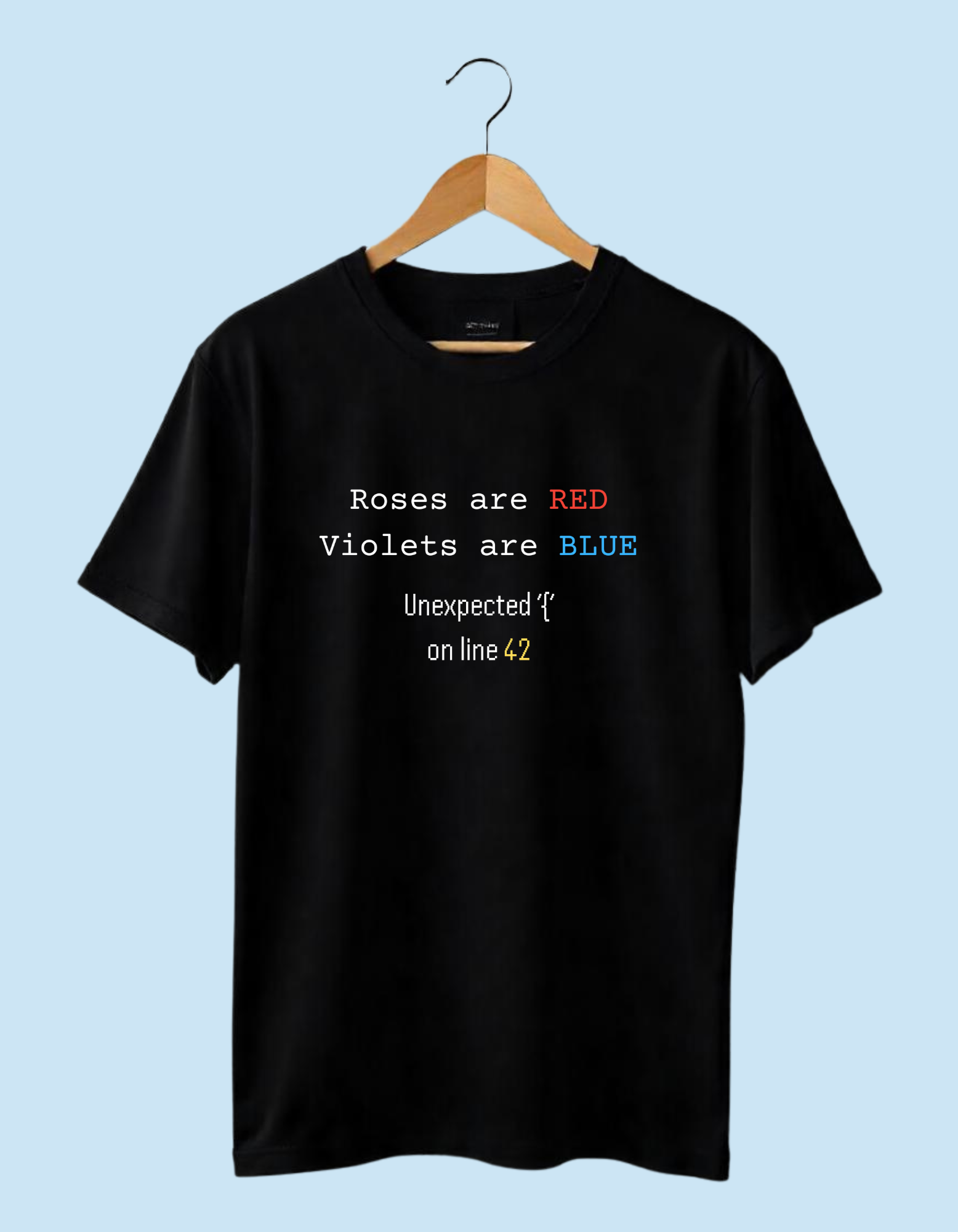 Roses are red tshirt for programmers