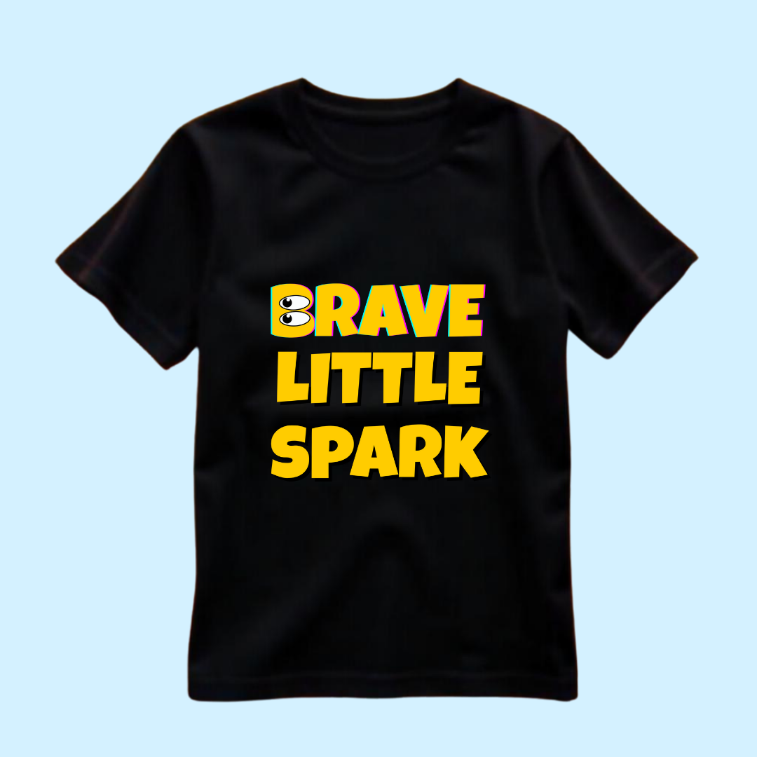 brave little spark kids tshirt