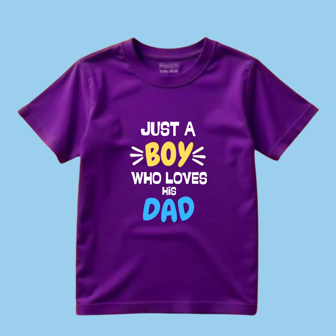 Boy loves DAD kids tshirt
