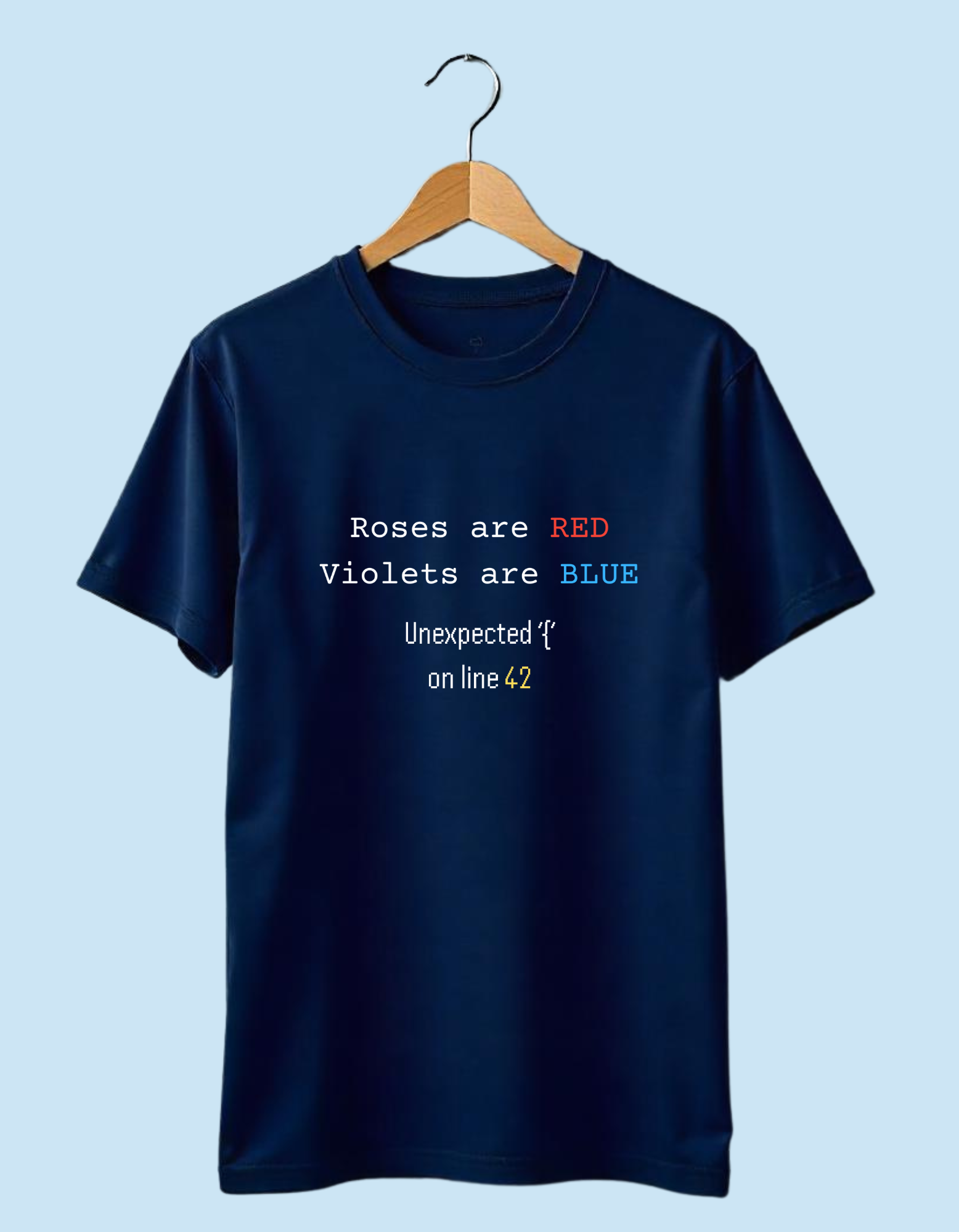 Roses are red tshirt for programmers