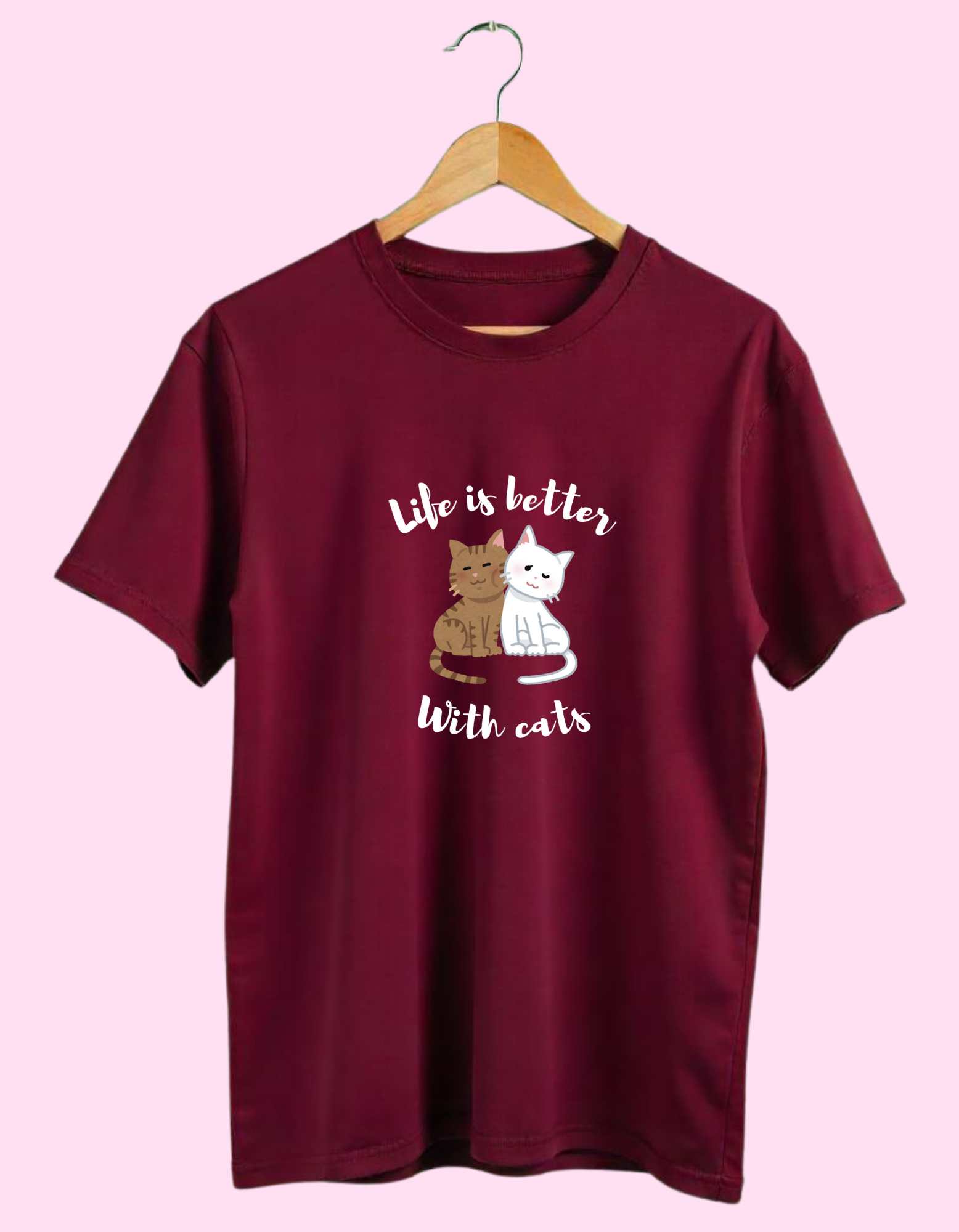 Life Is better with cats tshirt