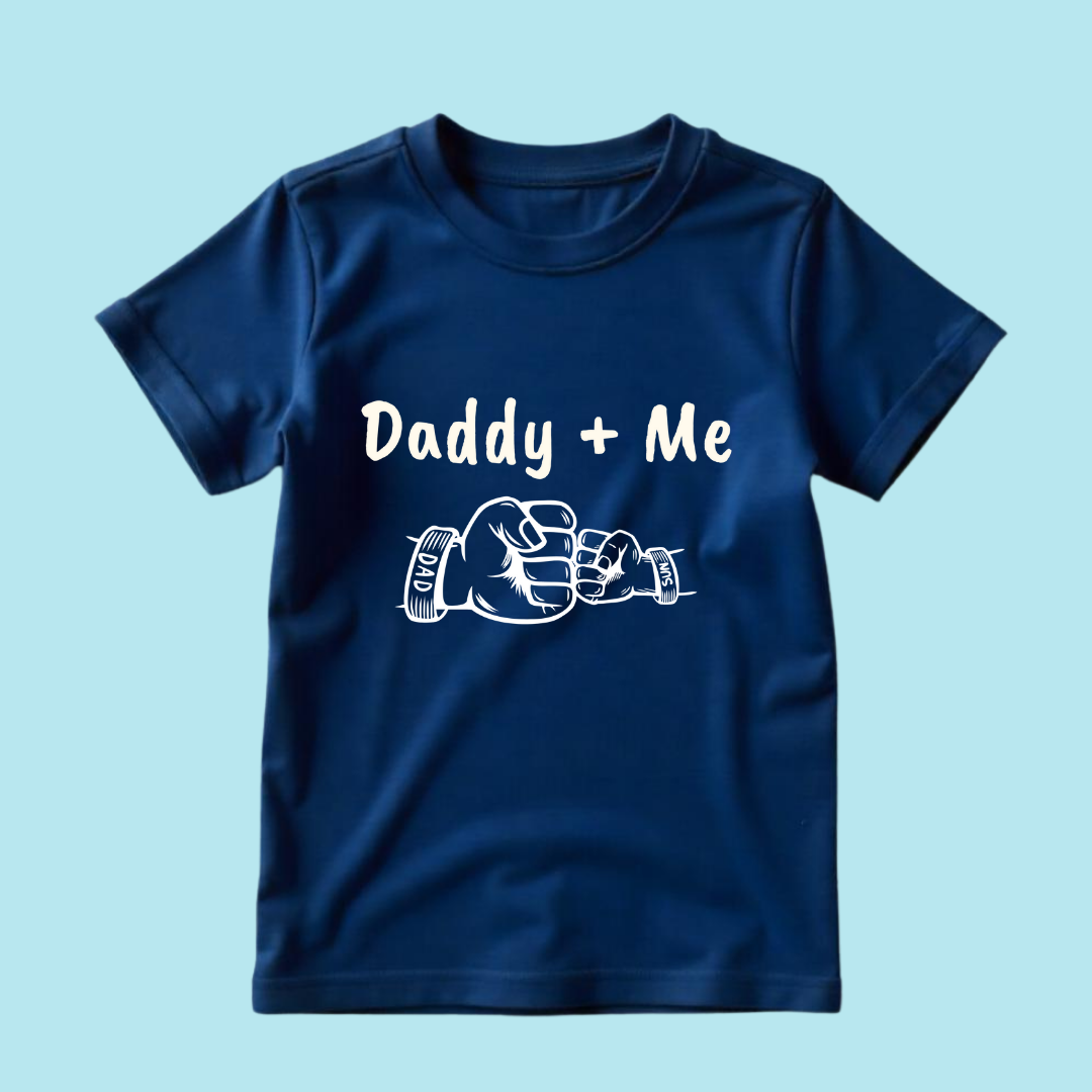 daddy + me kids tshirt