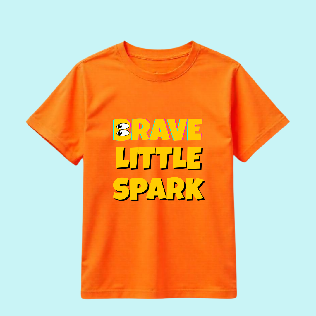 brave little spark kids tshirt