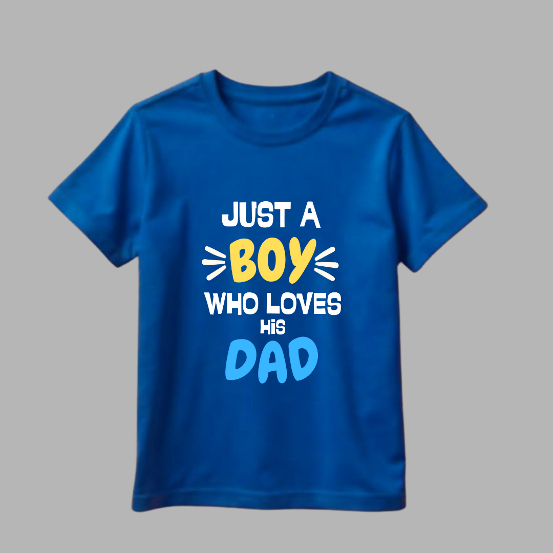 Boy loves DAD kids tshirt