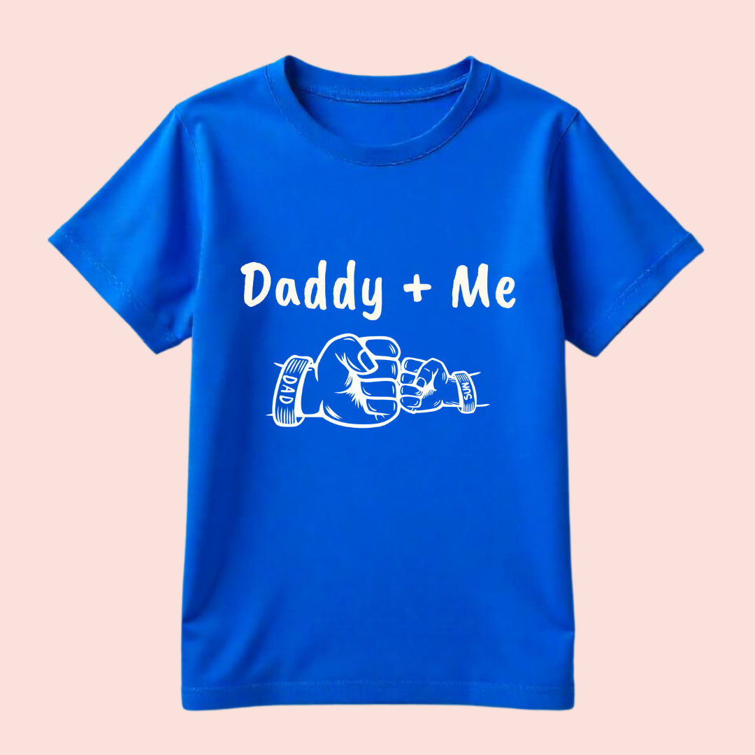 daddy + me kids tshirt