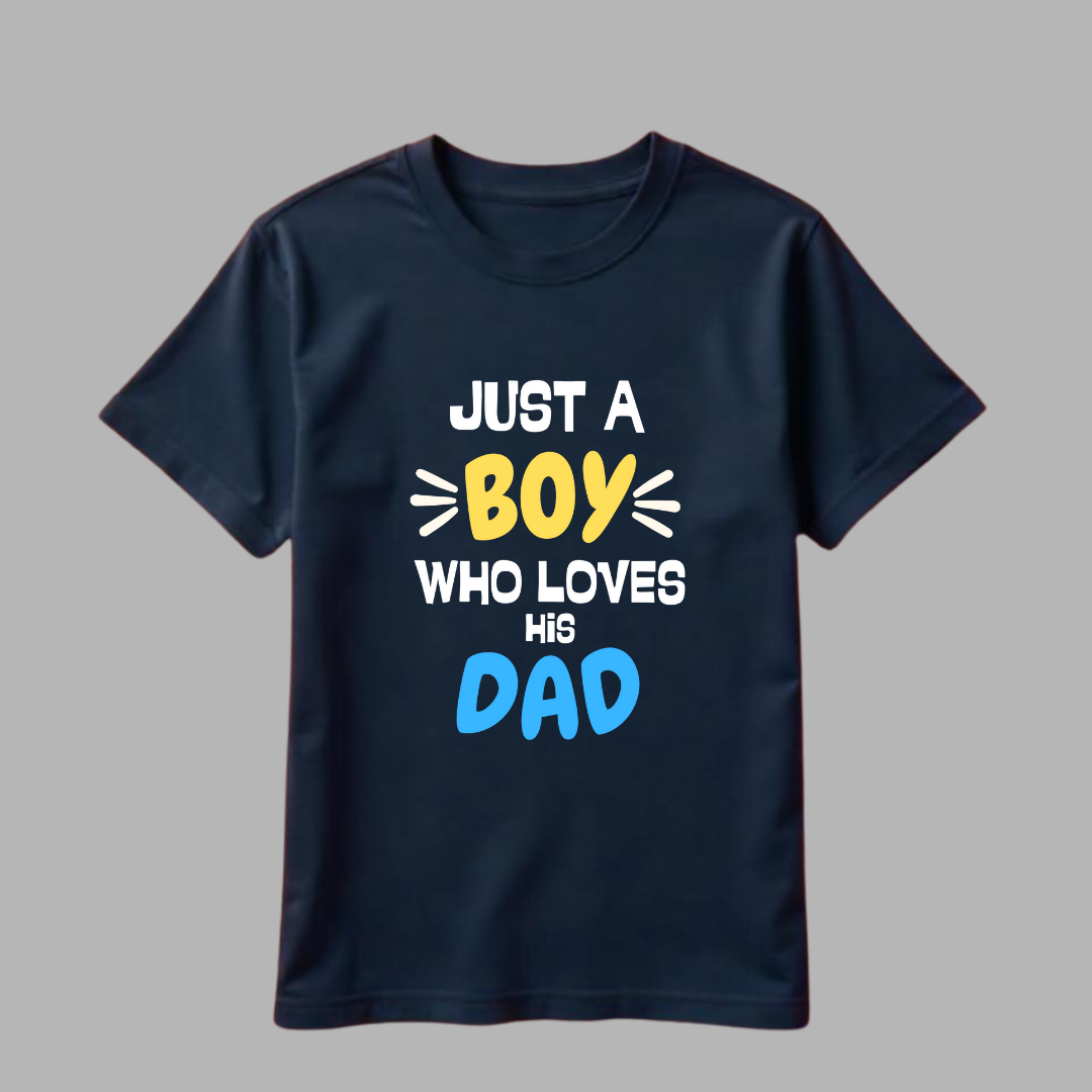 Boy loves DAD kids tshirt