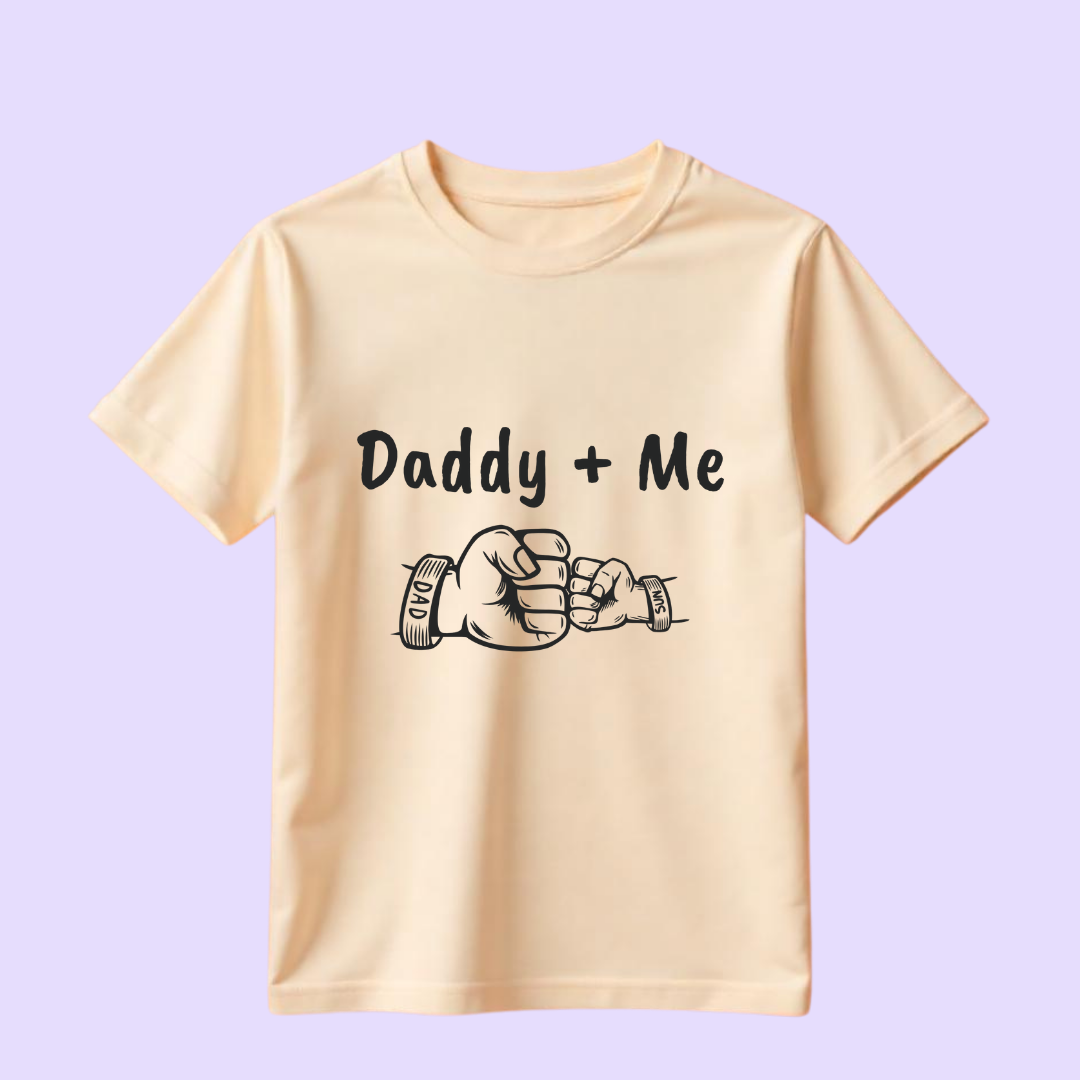 daddy + me printed tee