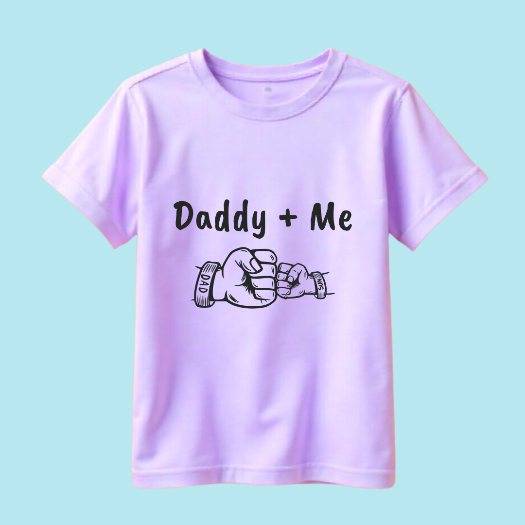 daddy + me printed tee