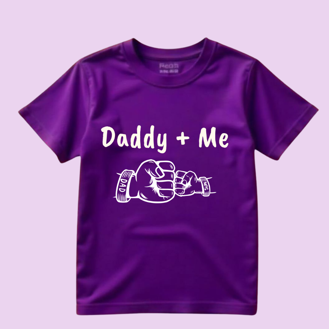daddy + me kids tshirt