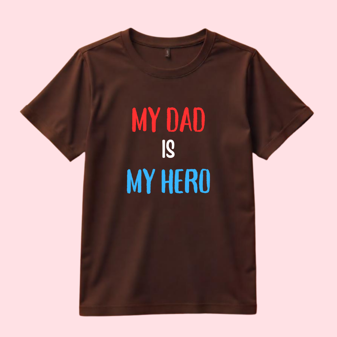 My DAD is my hero Unisex Kids Tshirt