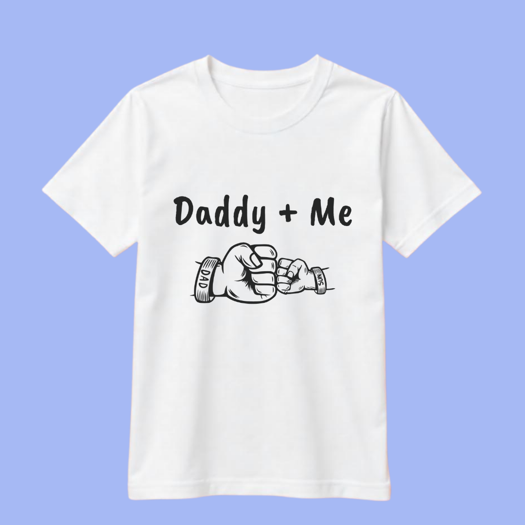 daddy + me printed tee