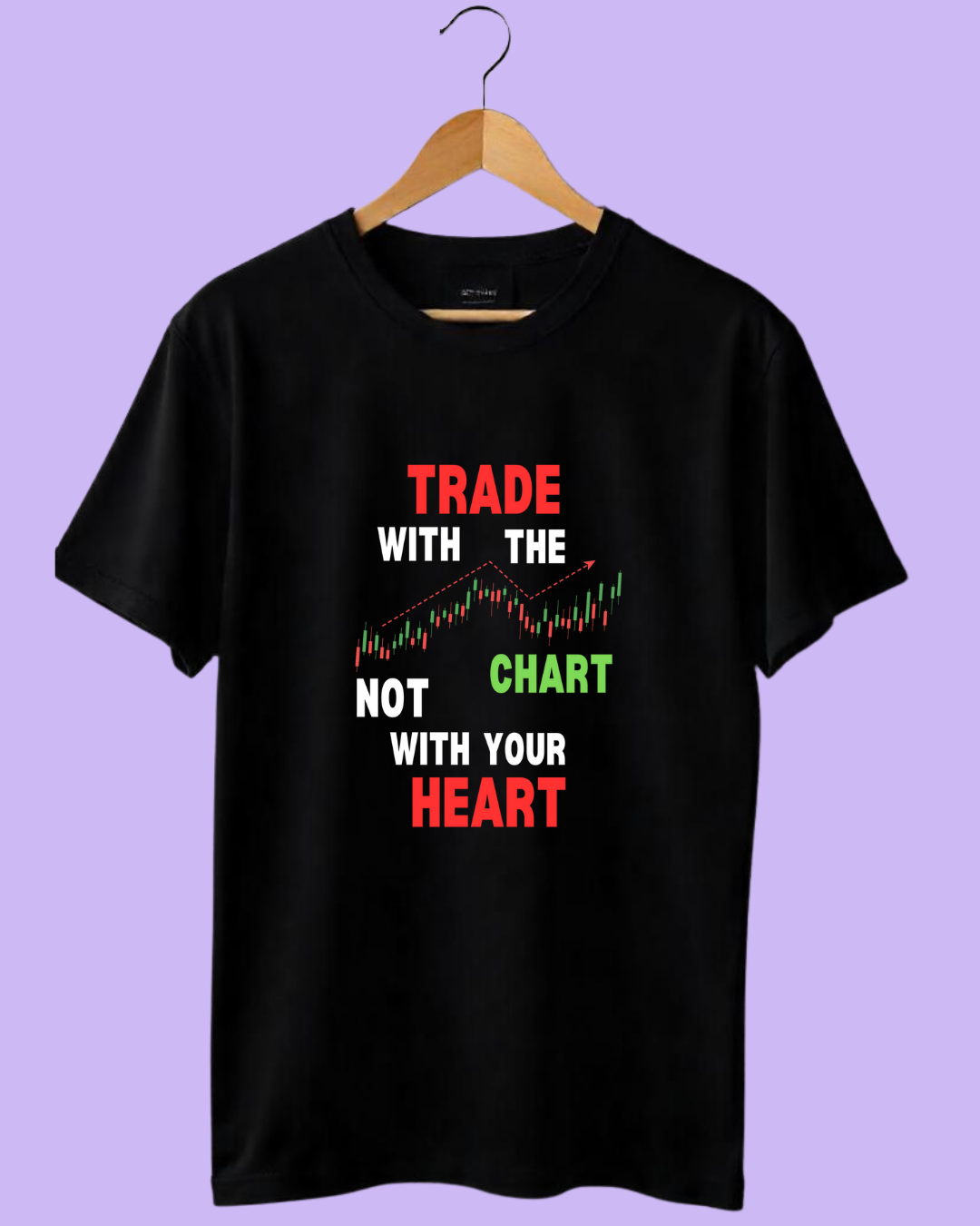 Trade with chart stock market tshirt for mens